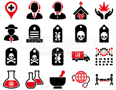 Medical bicolor icons