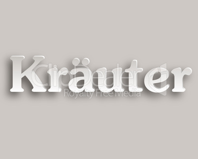 Kräuter Papier