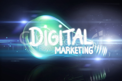 Composite image of digital marketing