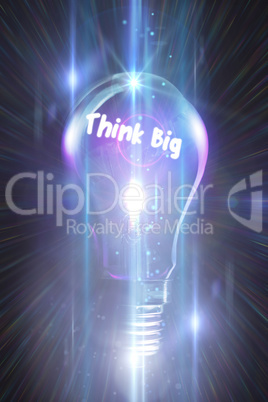 Composite image of think big