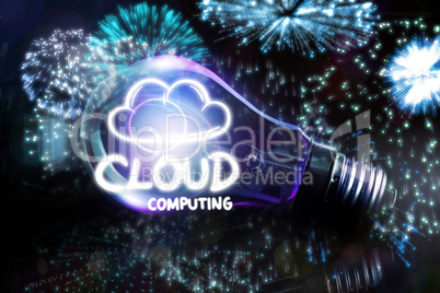 Composite image of cloud computing