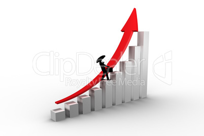Composite image of businessman silhouette Composite image of businessman silhouette
