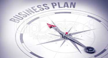 Business plan against compass