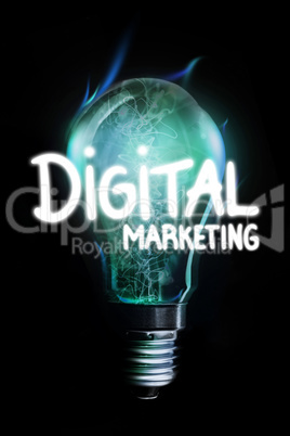 Composite image of digital marketing