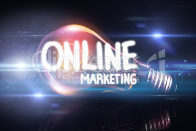 Composite image of online marketing