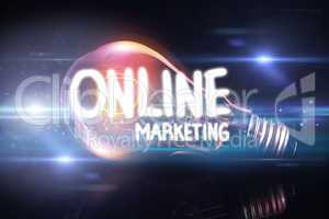 Composite image of online marketing