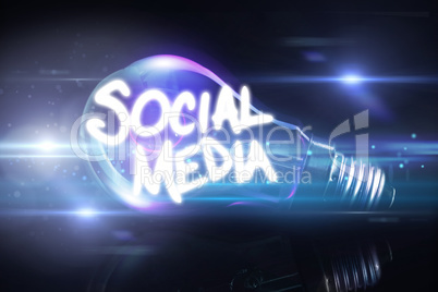 Composite image of social media