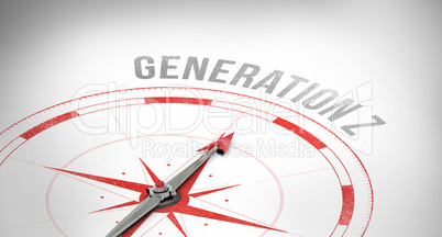 Generation z against compass