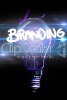 Composite image of branding