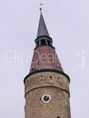 Schiefer Falterturm in Kitzingen