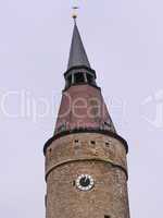 Schiefer Falterturm in Kitzingen