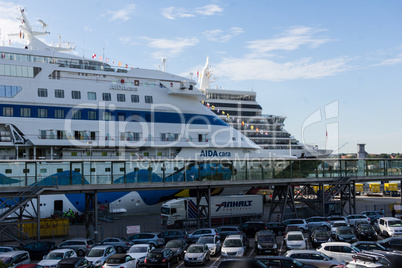 Cruise ships are visiting Kiel, Kiel, Germany