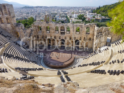 Dionysos theater of Athens city in Acropolis