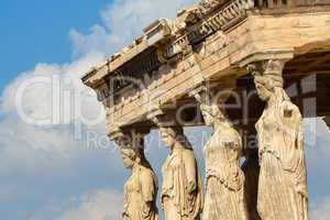 Caryatids on Acropolis in Athens