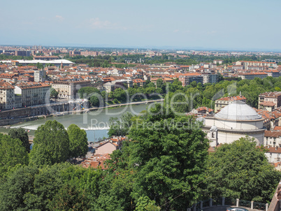 Aerial view of Turin