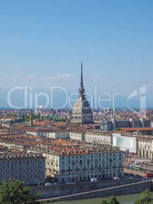 Aerial view of Turin