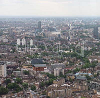 Aerial view of London