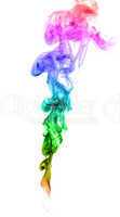 Abstract multicolored smoke