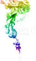 Abstract multicolored smoke