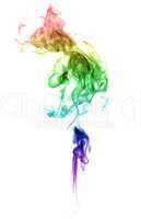 Abstract multicolored smoke