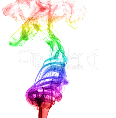 Abstract multicolored smoke