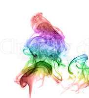 Abstract multicolored smoke