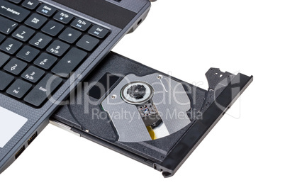 Electronic collection - Laptop with open DVD tray