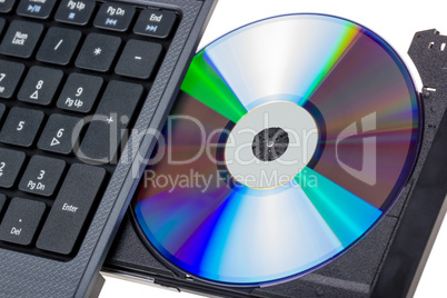 Electronic collection - Laptop with open DVD tray