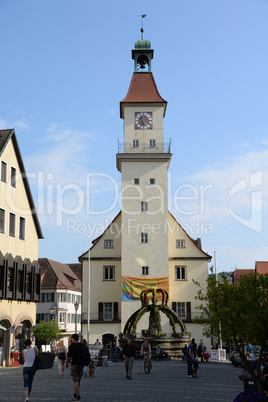 Marktplatz und Rathaus in Hersbruck