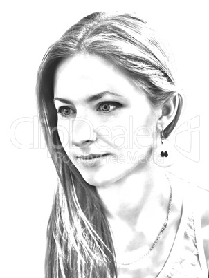 black and white portrait of a young sensual girl black and white portrait of a young sensual girl