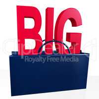 Shopping bag with BIG letters