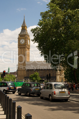Big Ben Uhr Kreuzung London