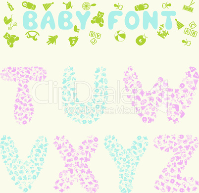 Baby font design