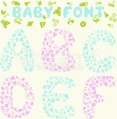 Baby font design