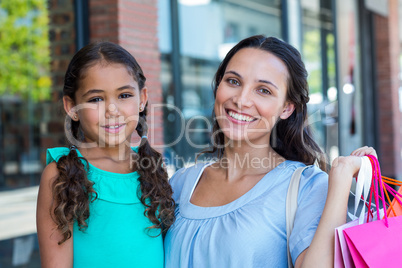 Portrait of a mother and her daughter