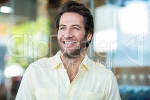 Smiling attractive man