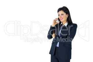 Brunette businesswoman on the phone