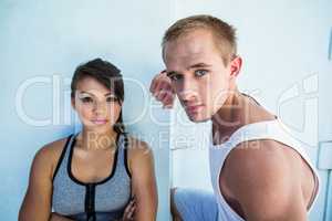 Portrait of a focused couple