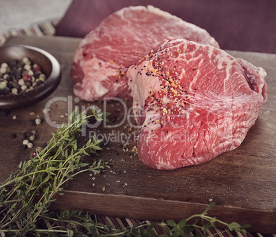 Raw Sirlion Steaks