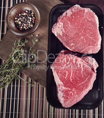 Raw Sirlion Steaks