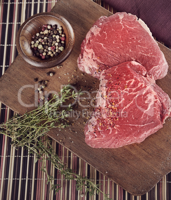 Raw Sirlion Steaks