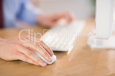 Businessman working at his desk