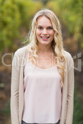 Smiling Woman looking at camera