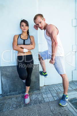 Portrait of a focused couple