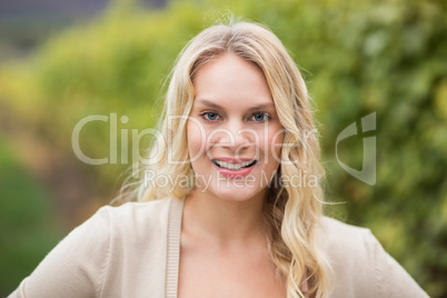 Smiling Woman looking at camera