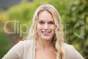 Smiling Woman looking at camera