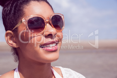 Stylish woman in sunglasses