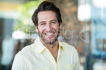 Portrait of smiling man