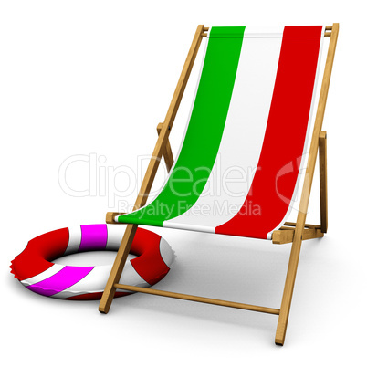 Deckchair with color reference