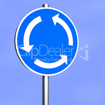 sign roundabout